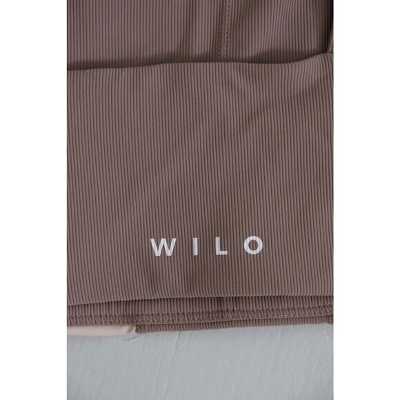 Wilo The Label Women’s colorblock scoop Sport bra Brown White Size M Yoga Gym - Picture 4 of 5